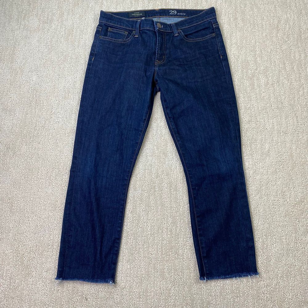 J. Crew Toothpick Ankle Jeans‎ Womens Blue Denim Size 29*